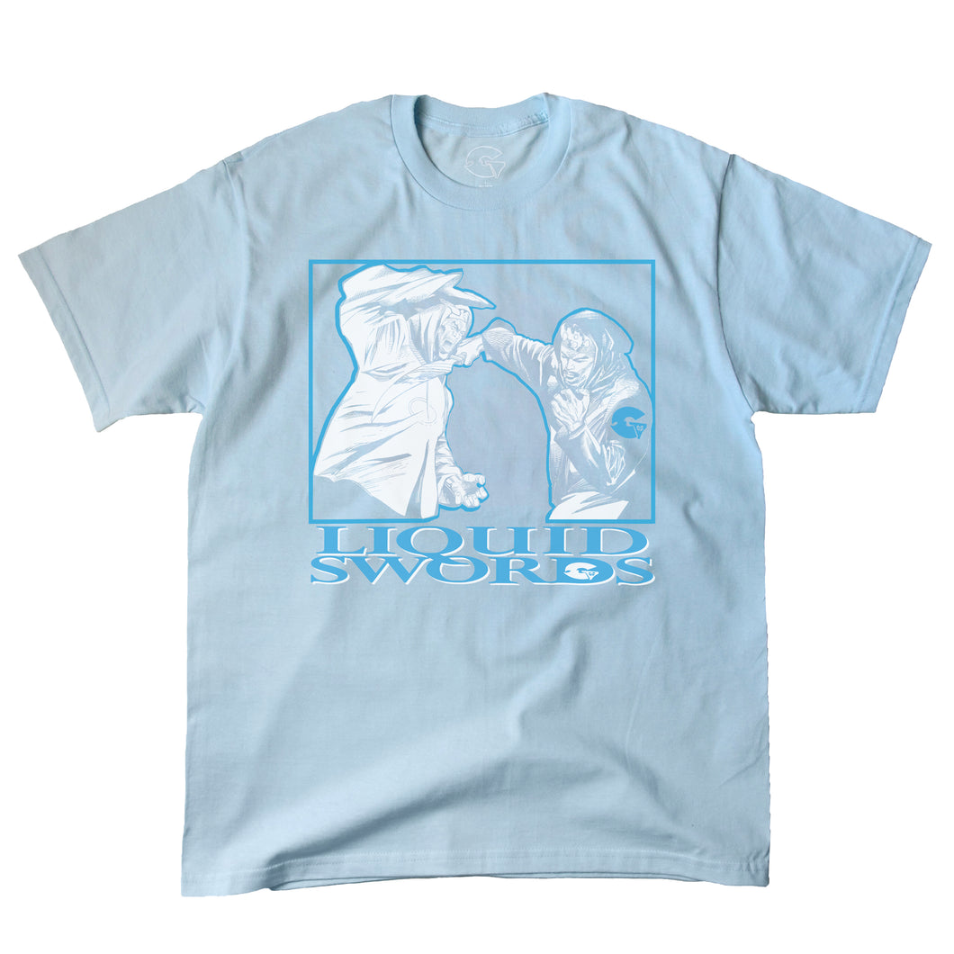 Liquid Swords Track Tee - Light Blue